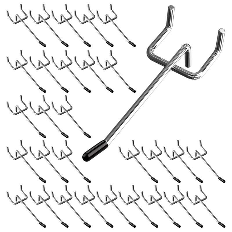 Workshop Tools Board - خطافات تنظيم للوحة المعدنية 30 قطعة