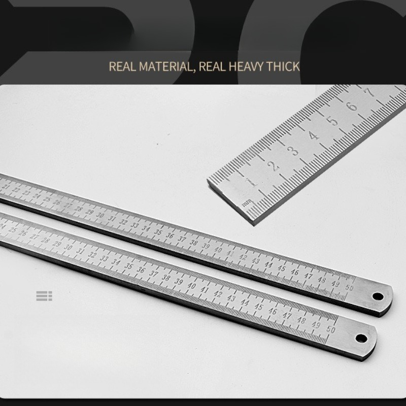 Workshop Tools Safety - مسطرة من الفولاذ المقاوم للصدأ بسمك