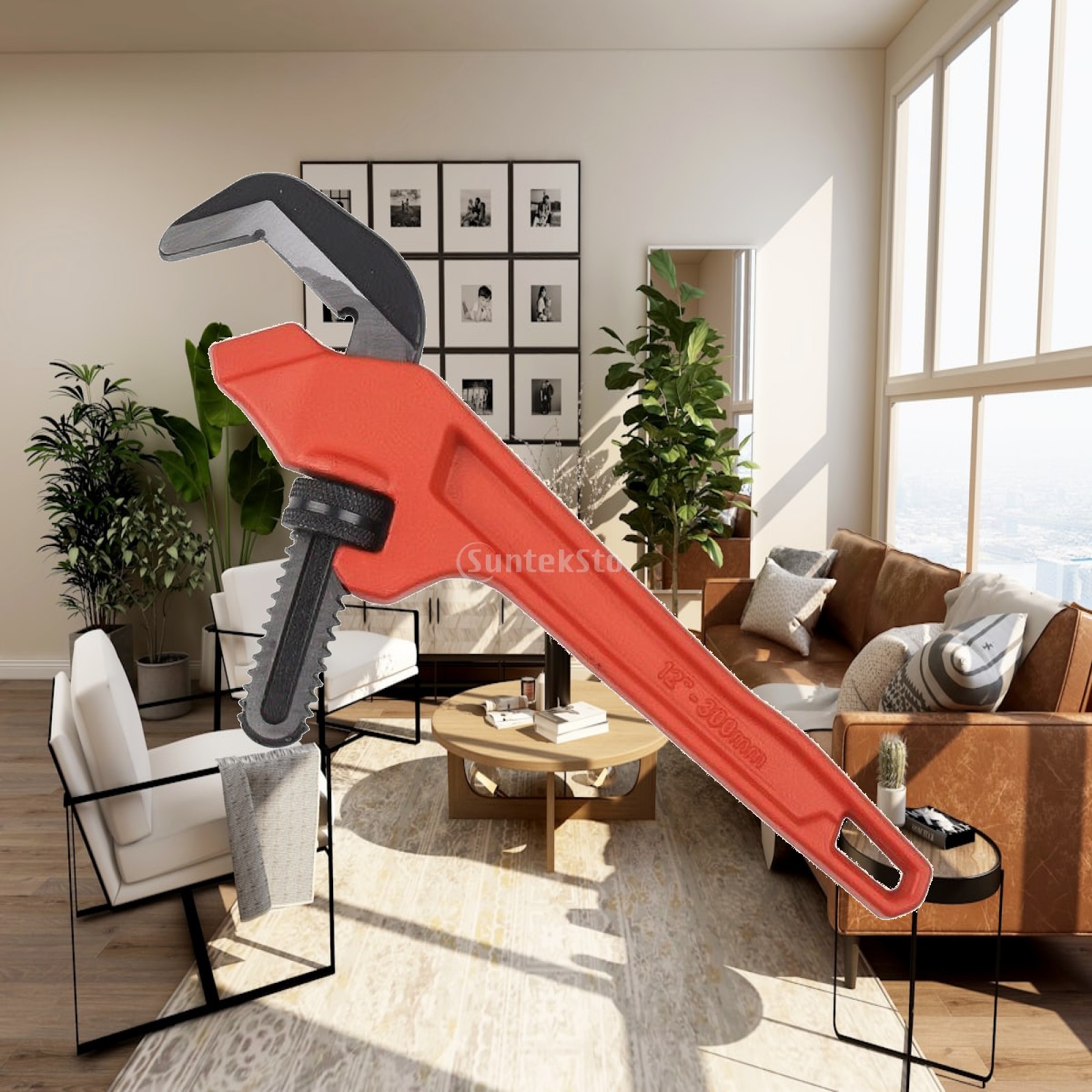Tools Workshops - مفتاح أنابيب سداسي قابل للتعديل مع
