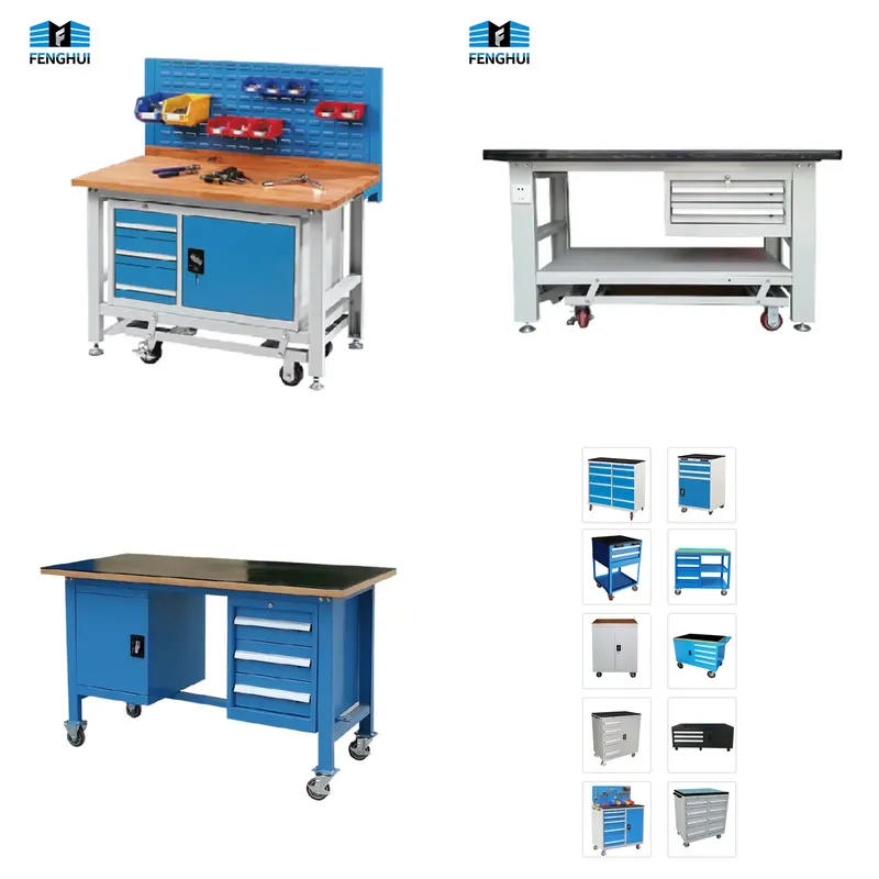 Workshop Tools Wholesale - طاولة عمل وتخزين أدوات من الفولاذ
