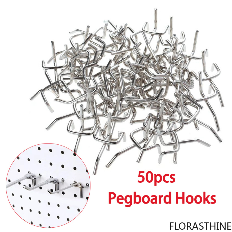 Workshop Tools Board - 50 قطعة من خطافات لوحة التثبيت