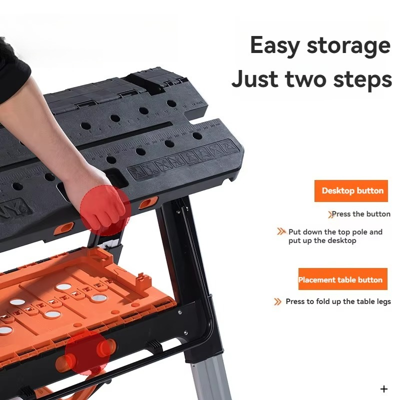 طاولة عمل محمولة قابلة للطي مع - مراجعة Workbench Portable Fold وسعره