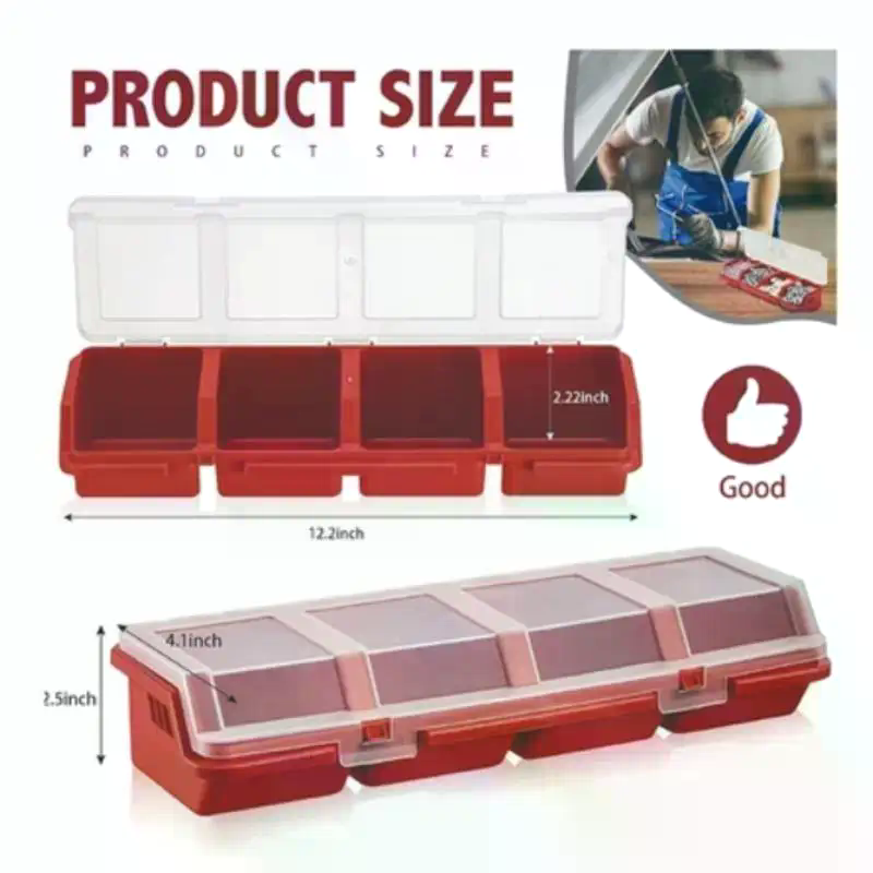 صندوق منظم للبراغي بلاستيكي بـ - مراجعة Workshop Tools Storage وسعره