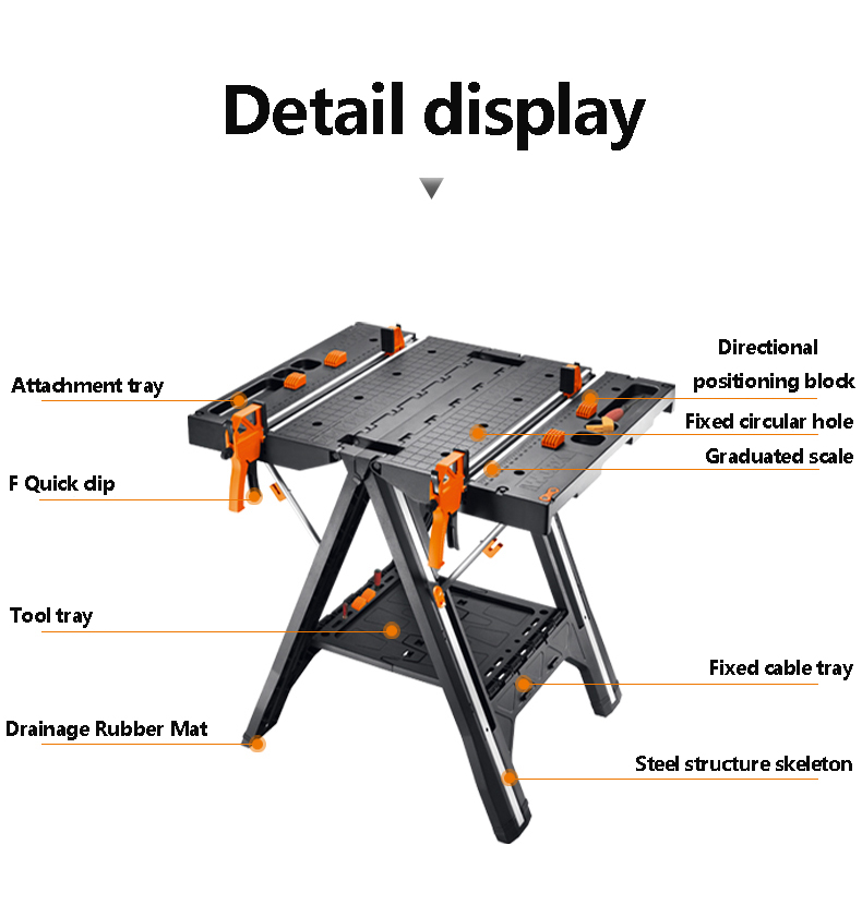منشار طاولة محمول متعدد الوظائ - مراجعة Workbench Portable Fold وسعره